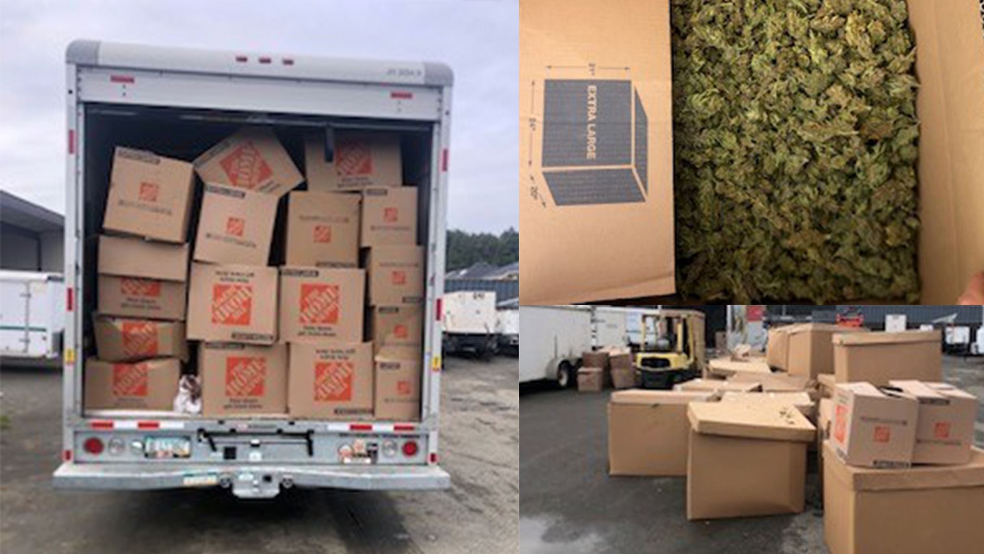Uhaul truck full of cannabis