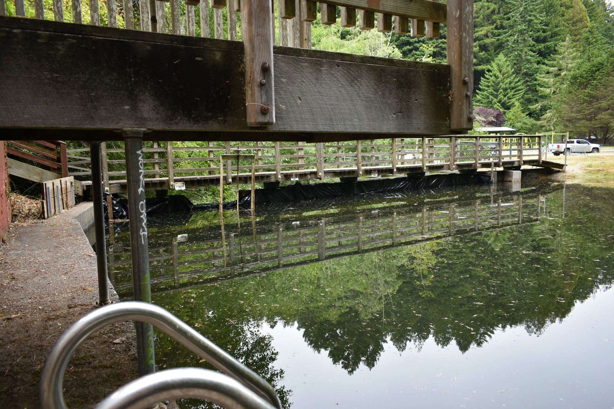 Image of the Freshwater Park Swimming Area. Photo provided by Public Works Department.staff.