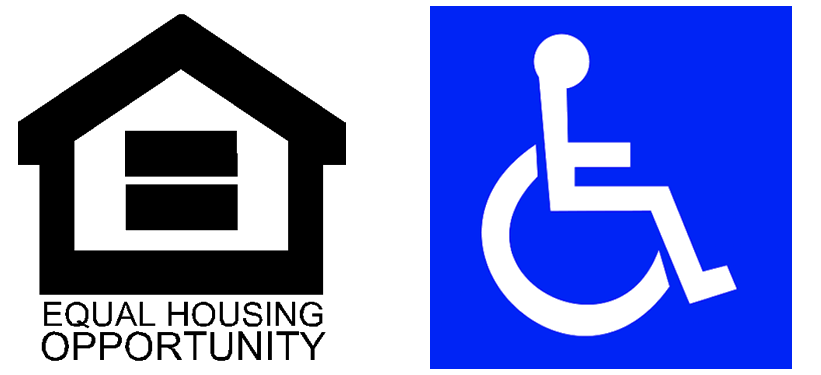 Fair Housing Logo and Wheelchair Accessible Logo