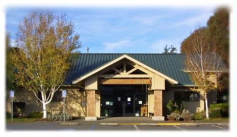 A photo of the McKinleyville Branch Library entrance.