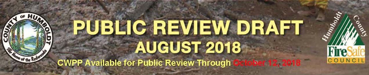 CWPP Public Draft Banner October 2018 Deadline