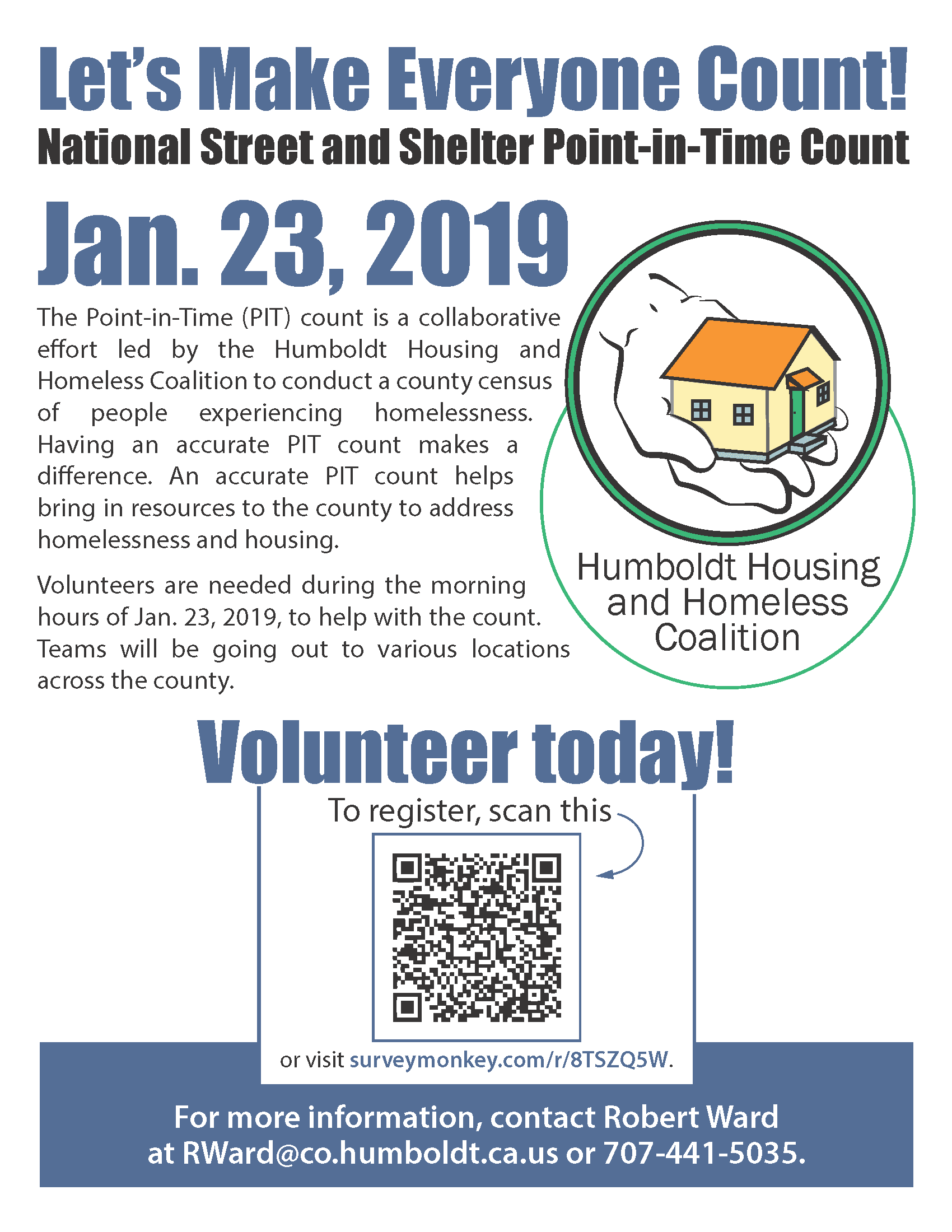 Flier for 2019 Point-in-Time count