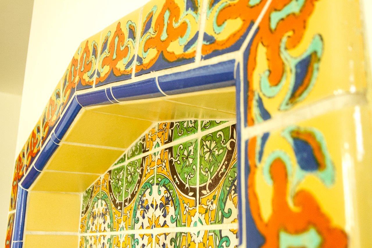 Intricate Tiled Drinking Fountain 