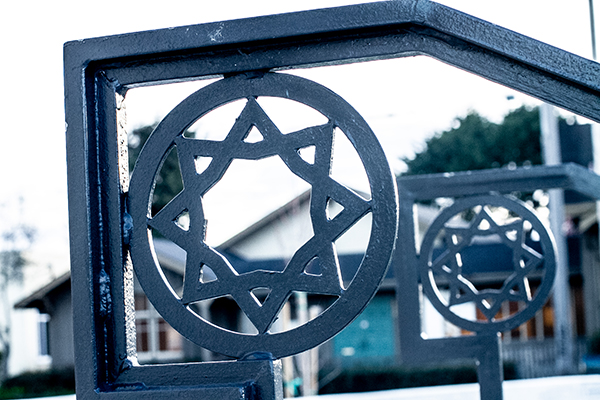 Some of the ornate iron work that appears throughout the building and its exterior