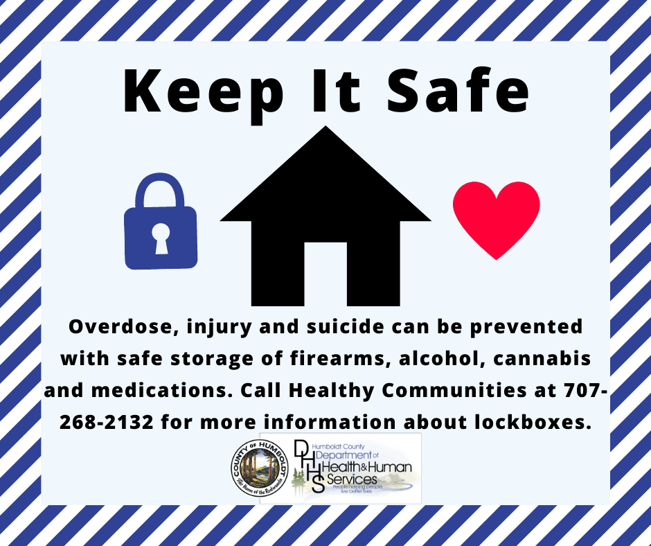 Overdose, injury and suicide can be prevented with safe storage of firearms, alcohol, cannabis and medications