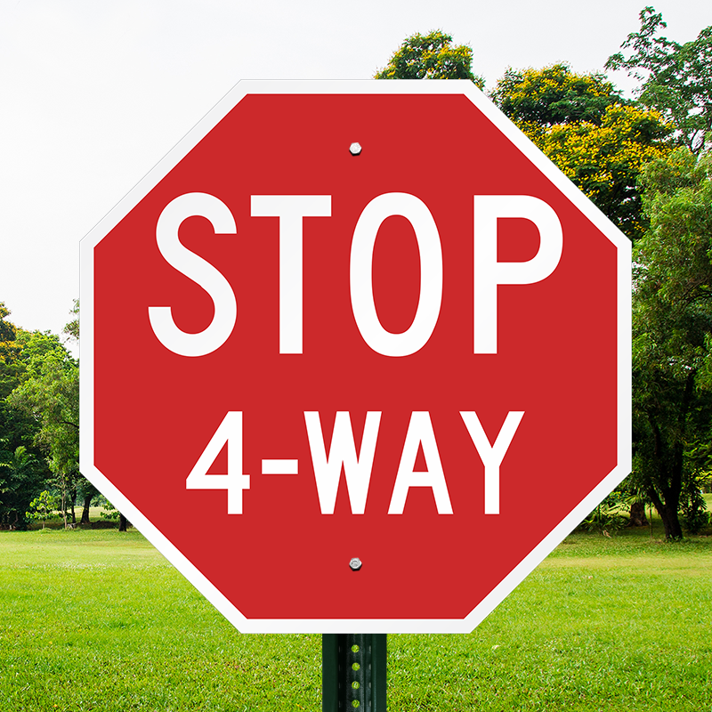 4-Way Stop Sign 