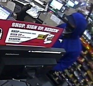 Suspect at cash register