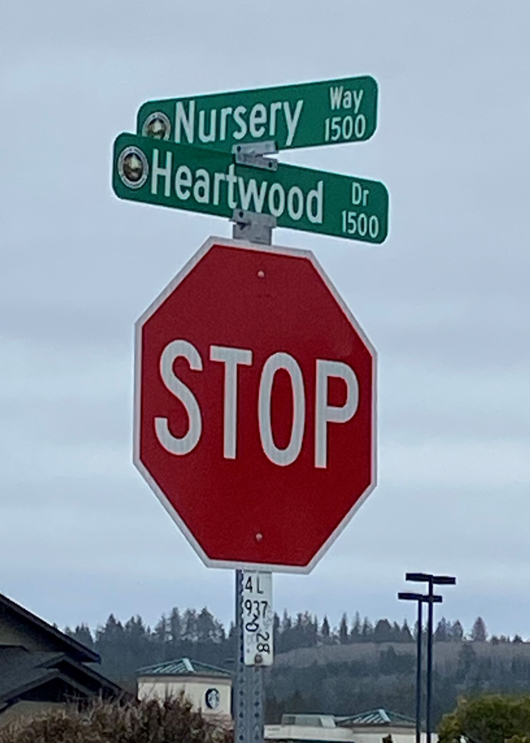County Maintained Road Street Name Sign with new logo