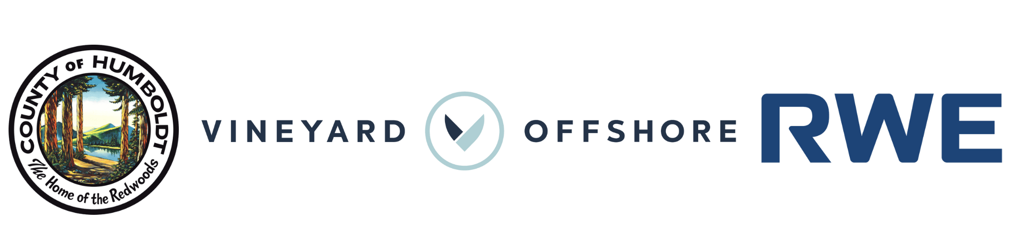 County of Humboldt Vineyard Offshore and RWE Combined Logos
