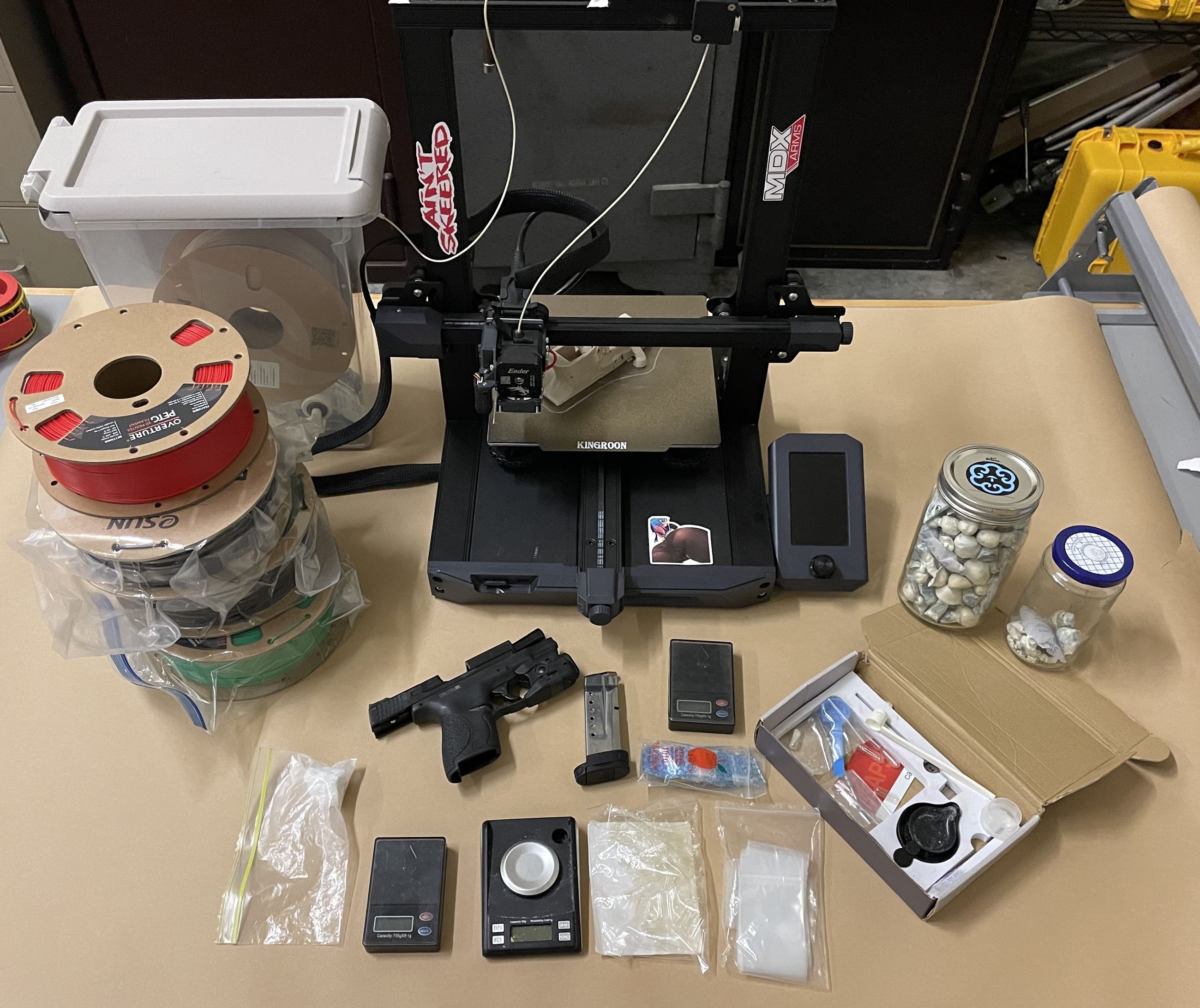 COCAINE_PSILOCYBIN MUSHROOMS_3D PRINTER_MATERIALS