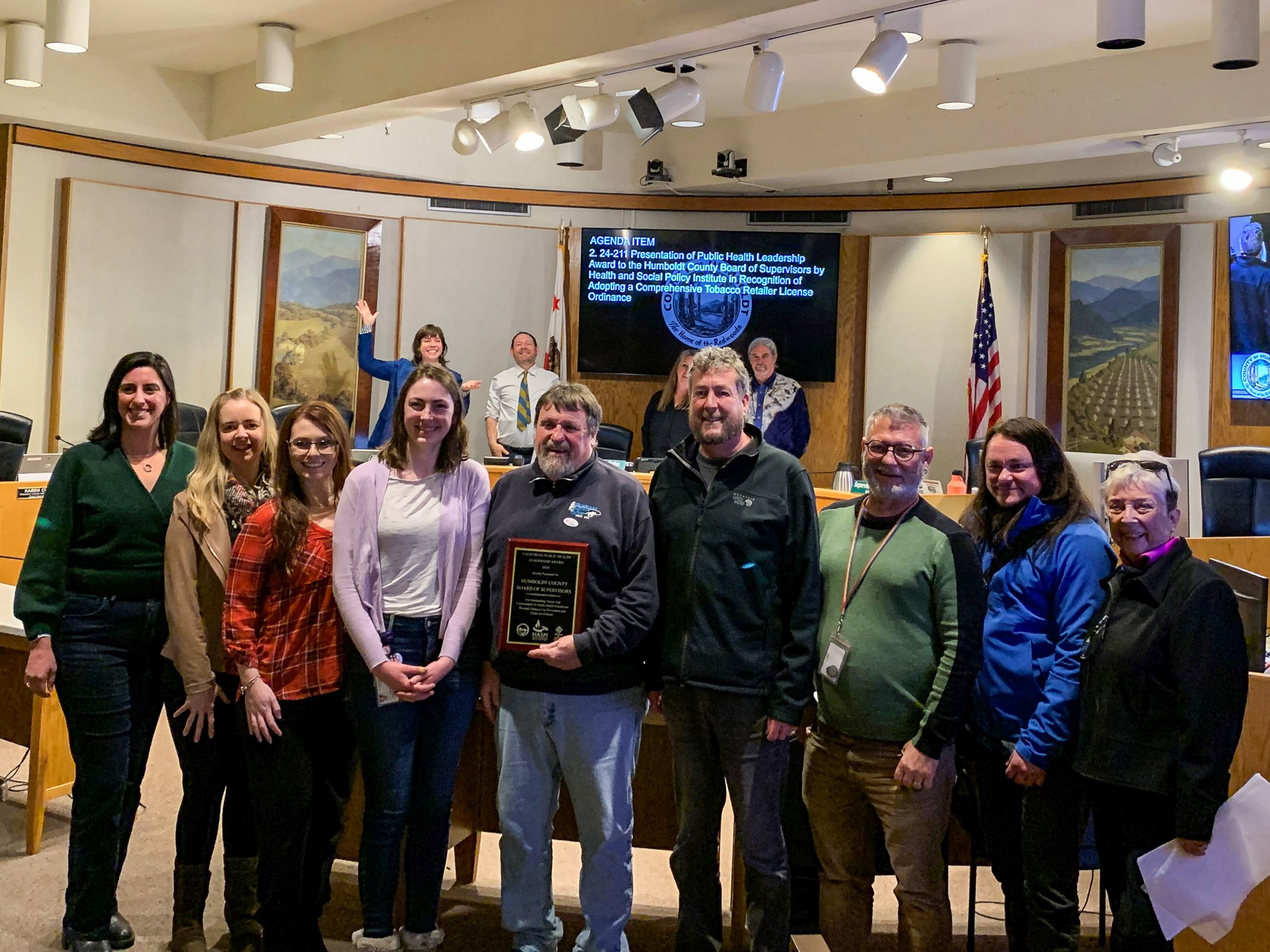 Members of the Health and Social Policy Institute and Tobacco Free Humboldt