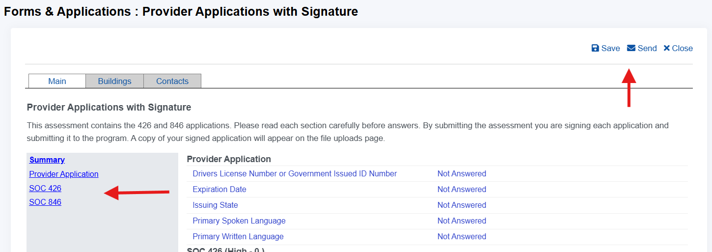 Screen shot from BOUNDS portal