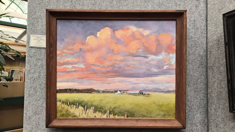 A landscape painting by Terrie Ridenhour.