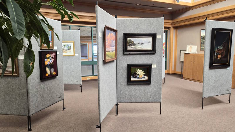 The Representational Art League display in the Hagopian Gallery.