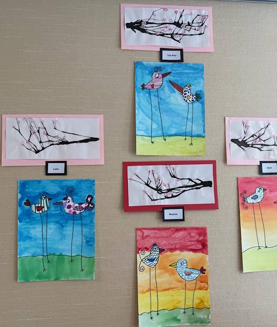 Art by Beginnings Charter School Skyfish Class.