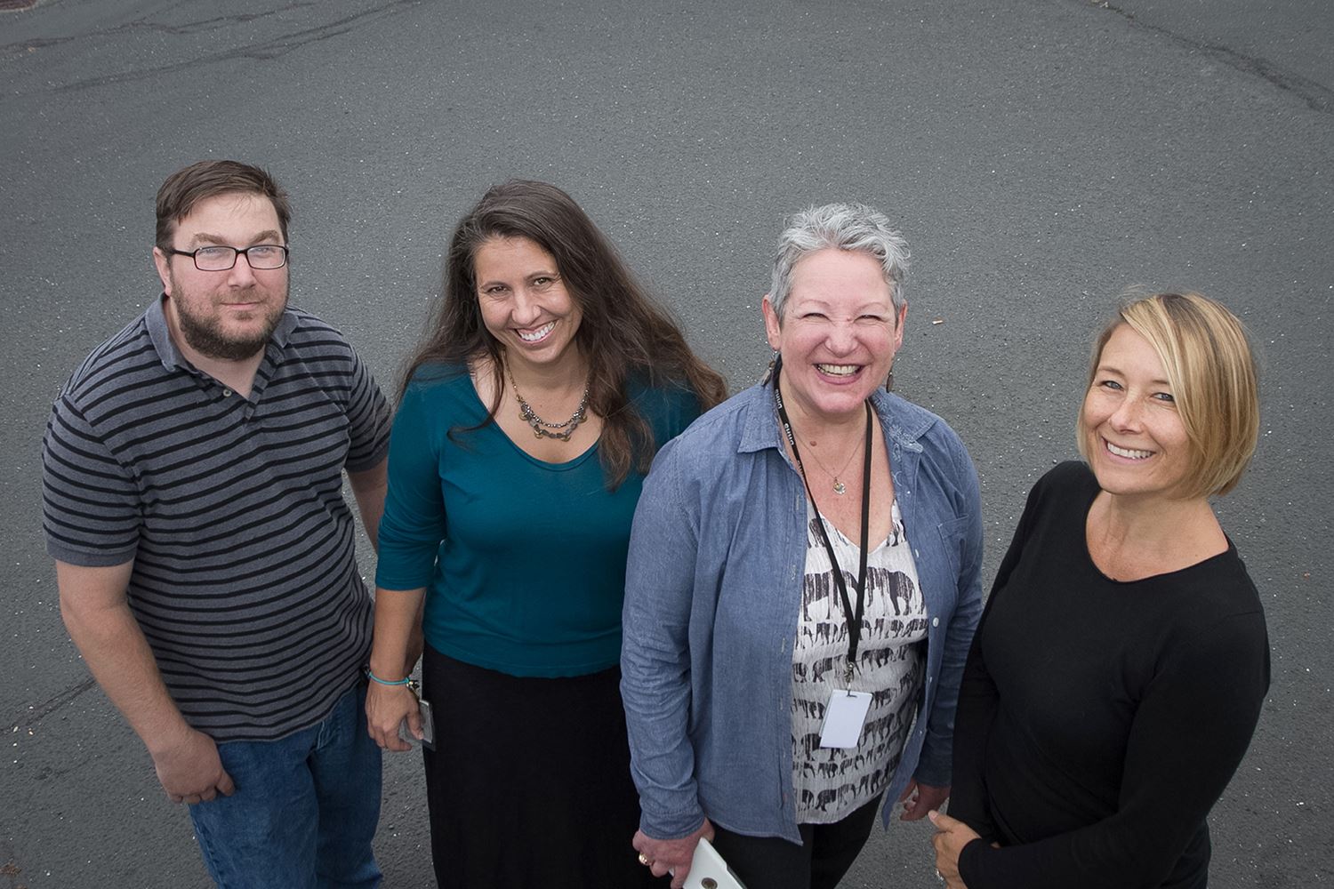 Housing Action Team members Allan Daniel, Lisa Patterson, Pamela Fishtrom and Rosy Provino.