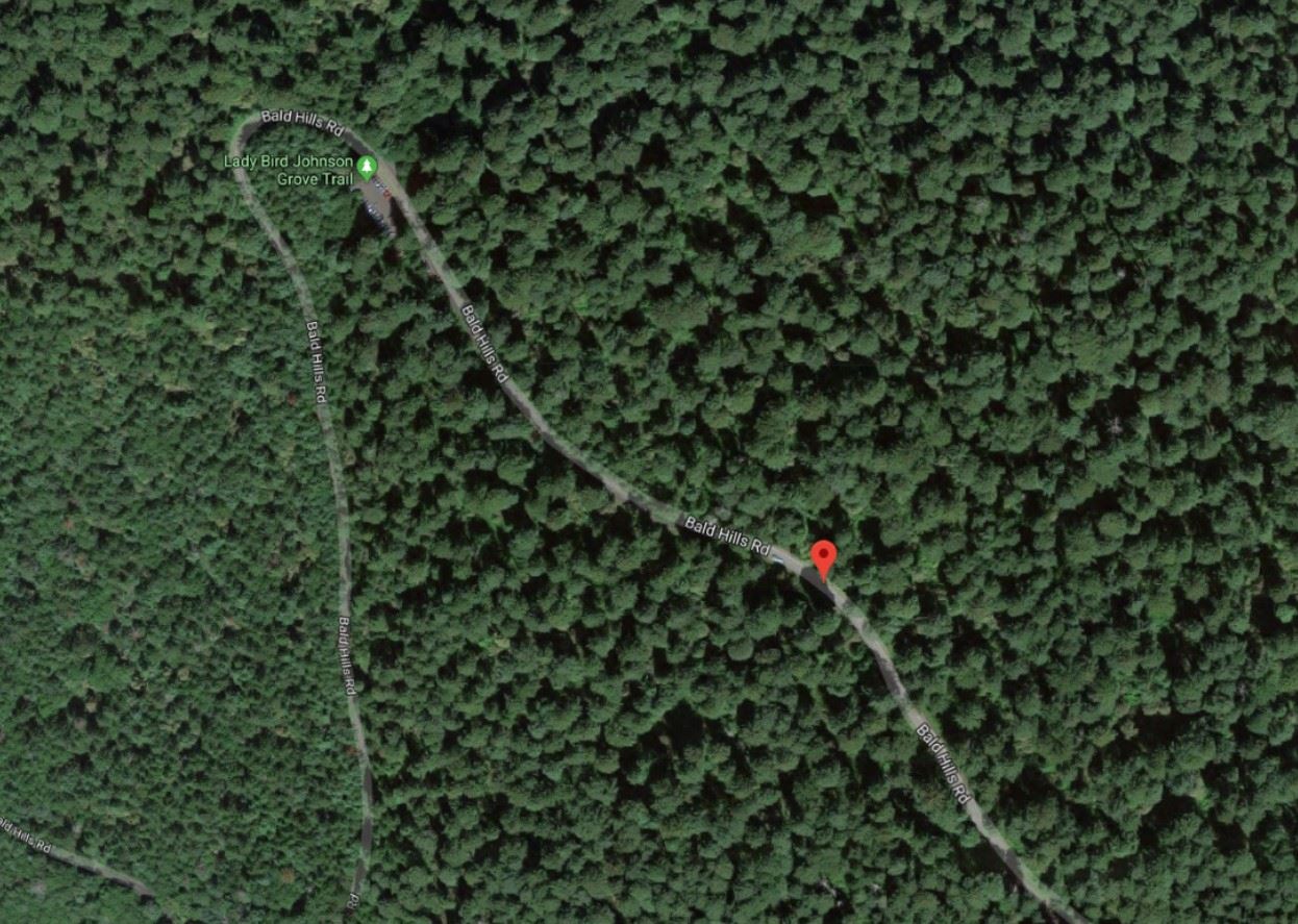 Bald Hills Road map