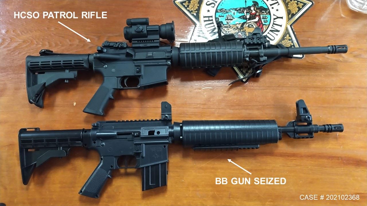 Imitation Firearm compared to a real firearm