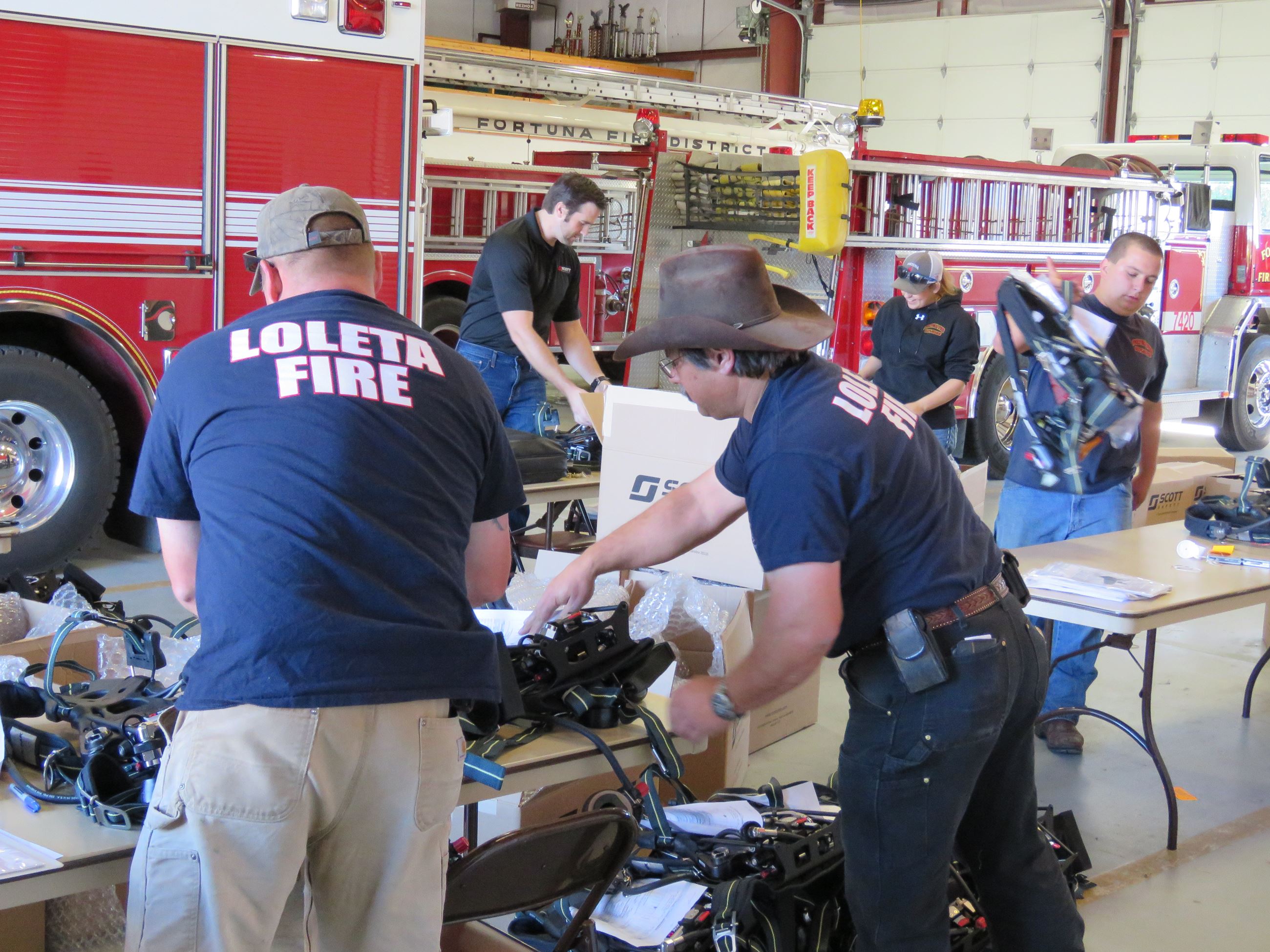 Fire Chiefs Association President Testing Air Packs