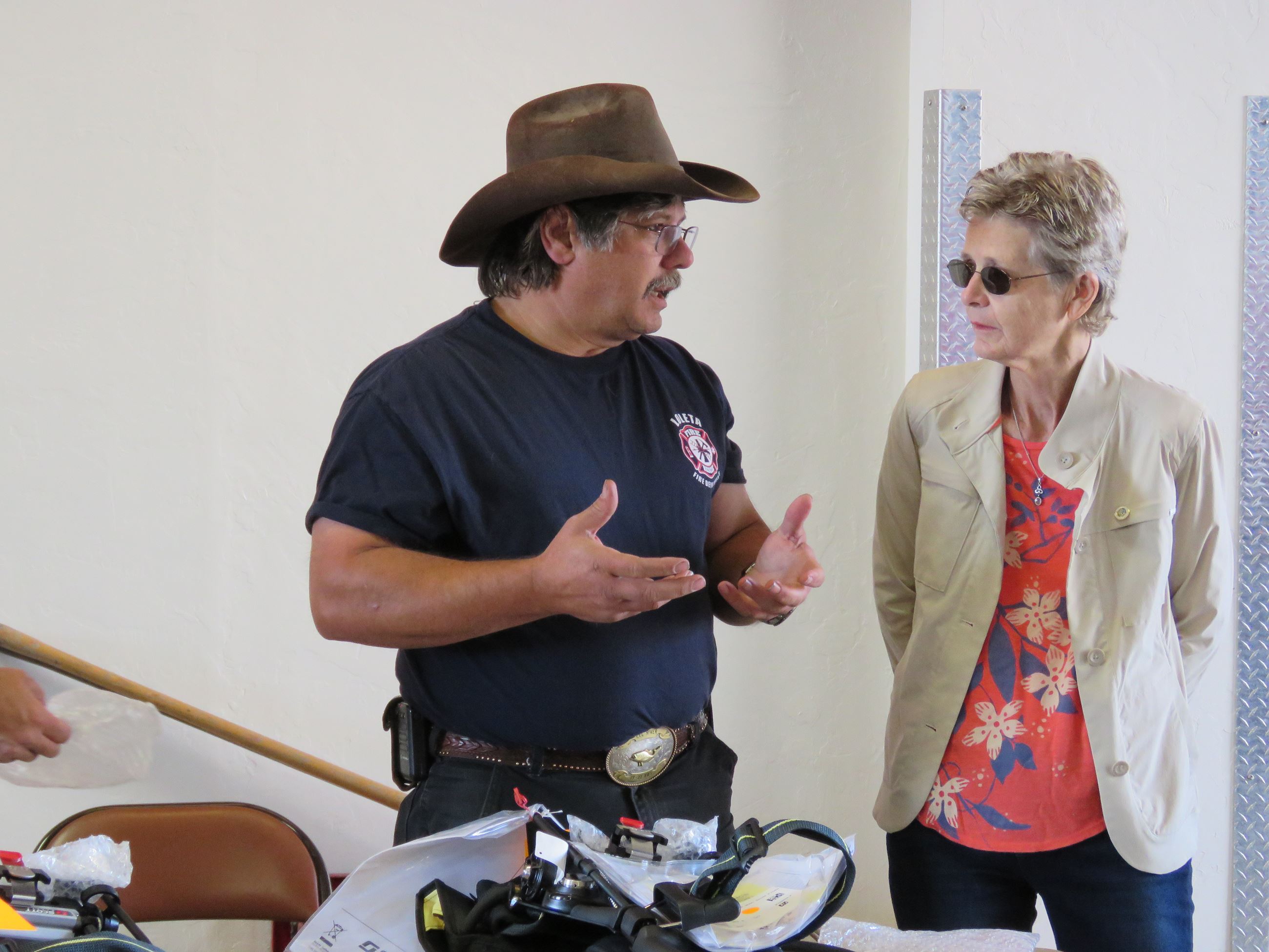 HCFCA President Jeff Robison with Supervisor Estelle Fennell