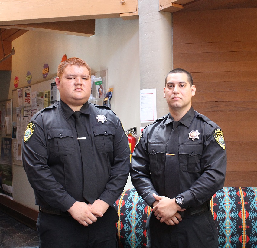 Hoopa Valley Tribal Police Officers Hostler and Yanez